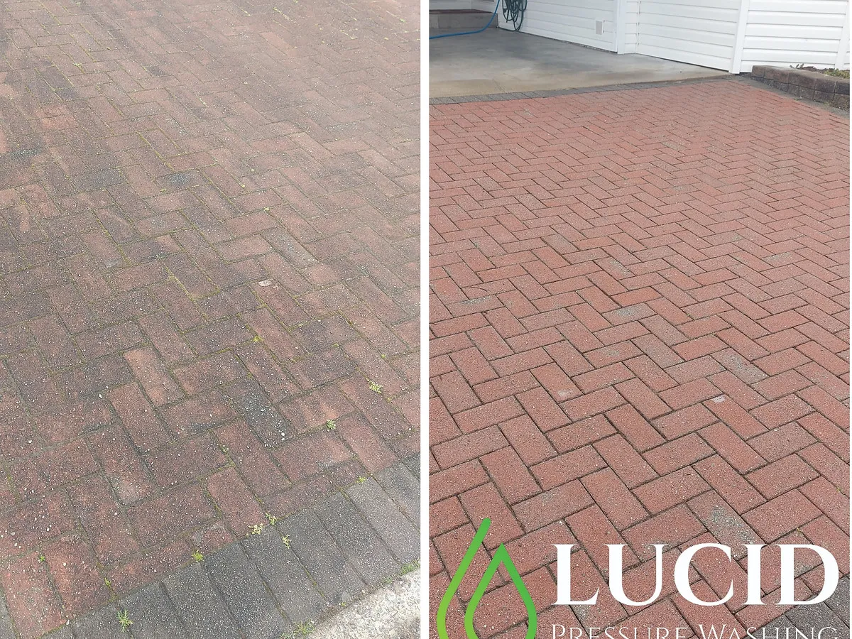 Driveway pressure washing in Chilliwack, BC — Lucid Pressure Washing
